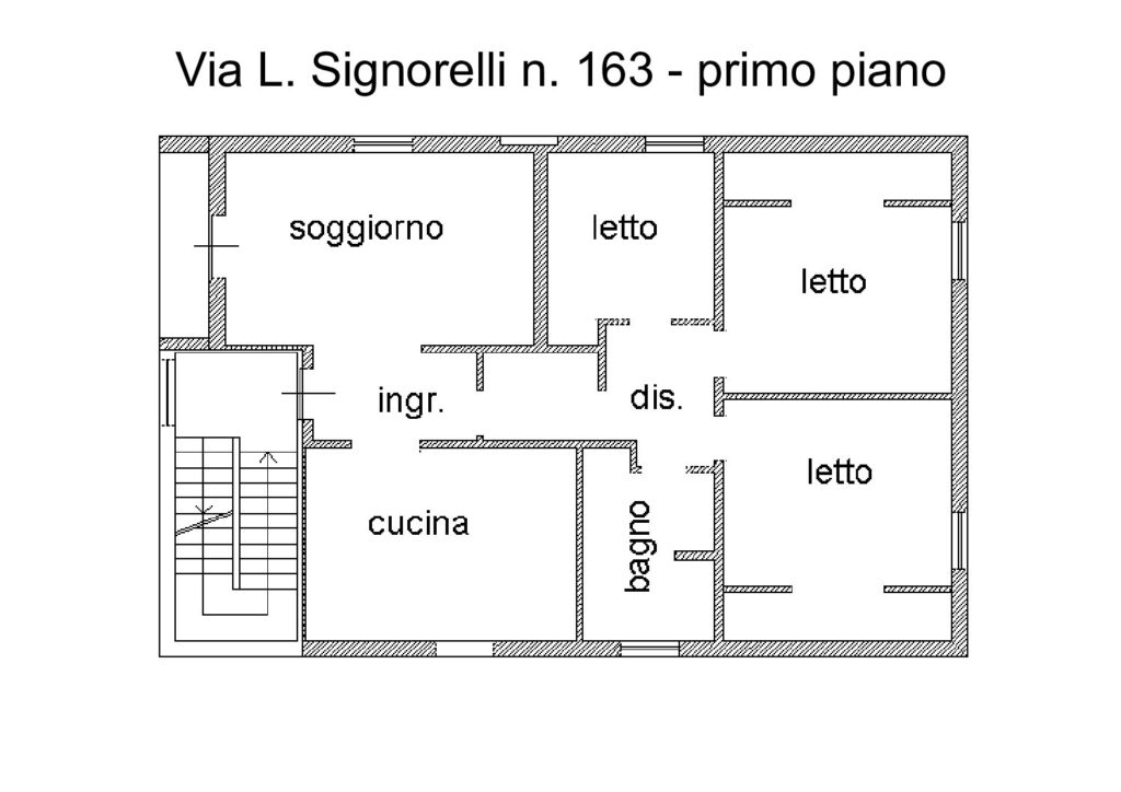Planimetria del primo piano