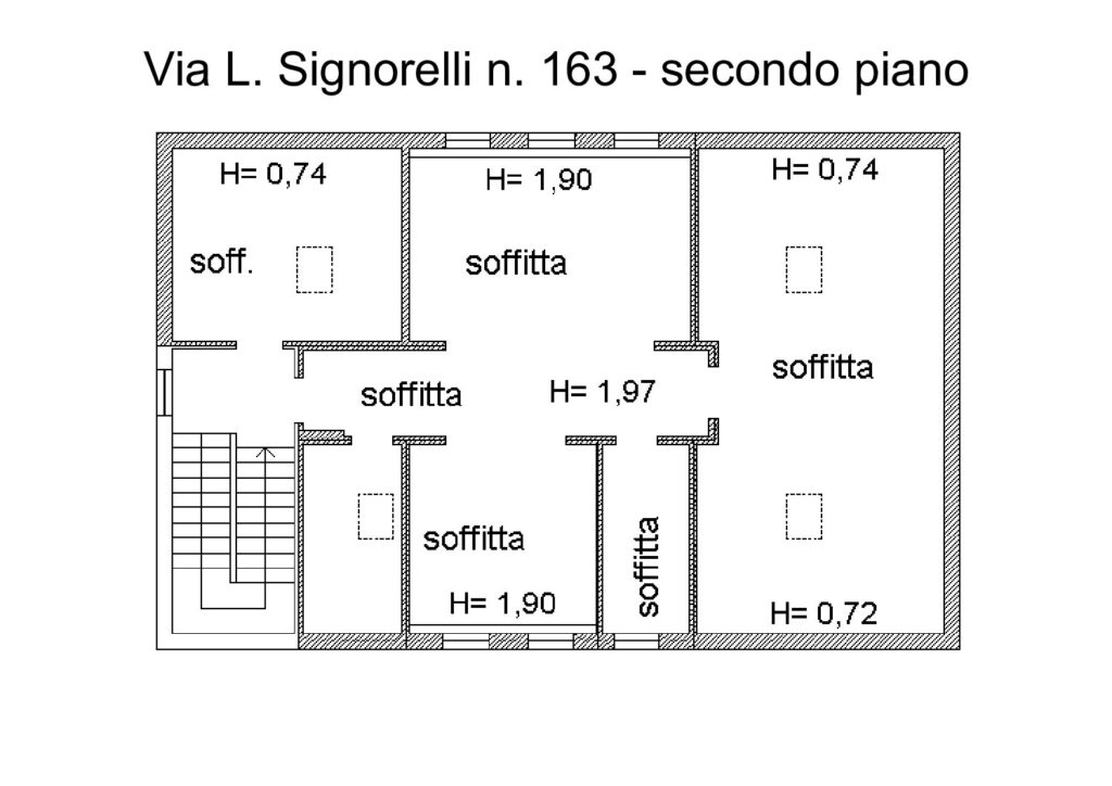 Planimetria del sottotetto